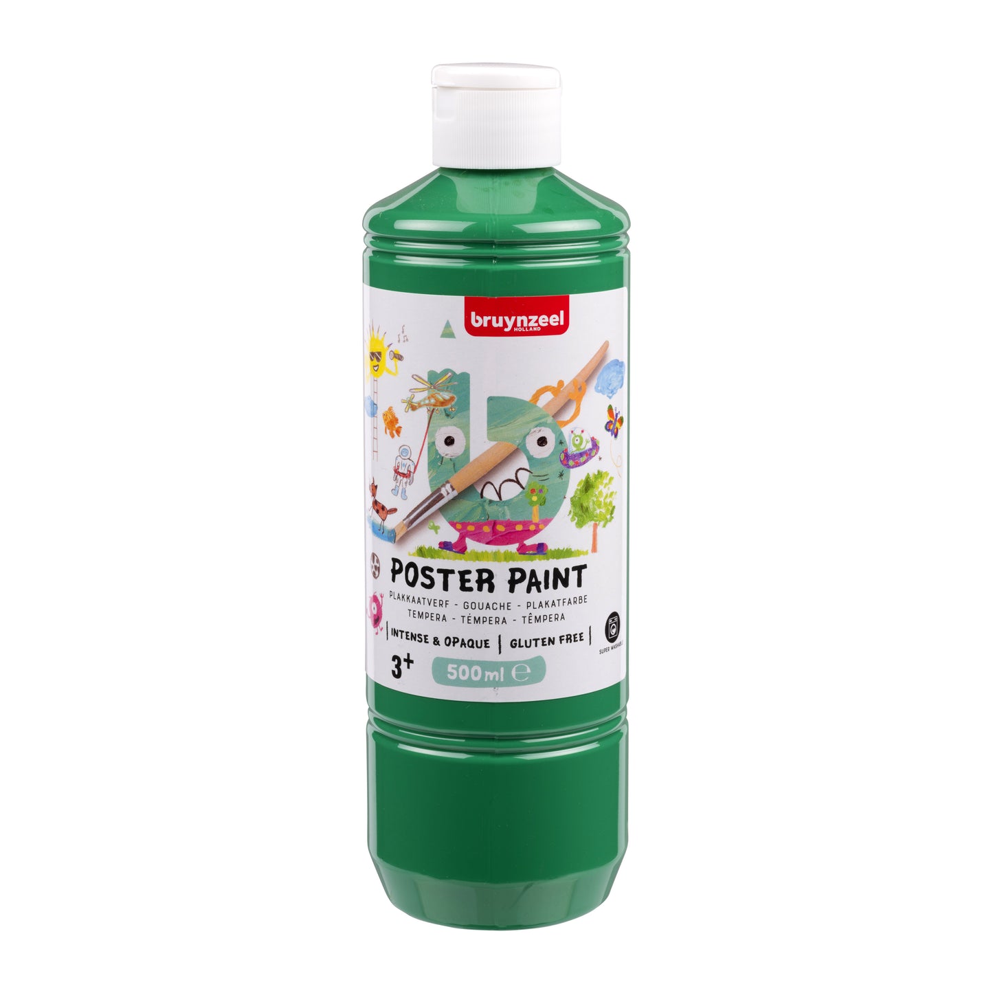 Bruynzeel -  Plakkaatverf  fles 500ml groen | 10 stuks