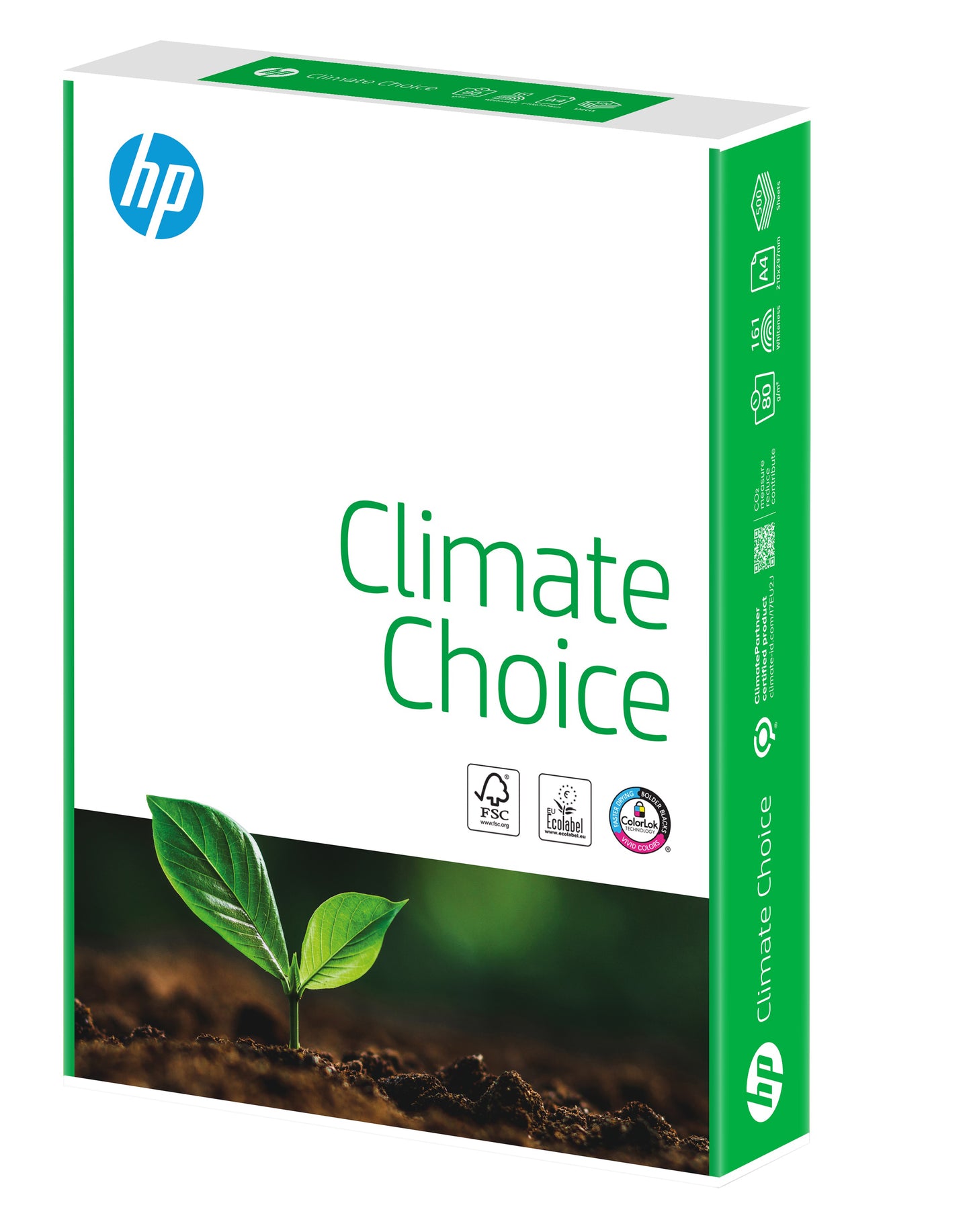 HP -  Kopieerpapier  climate choice a4 80gr wit | 5 stuks