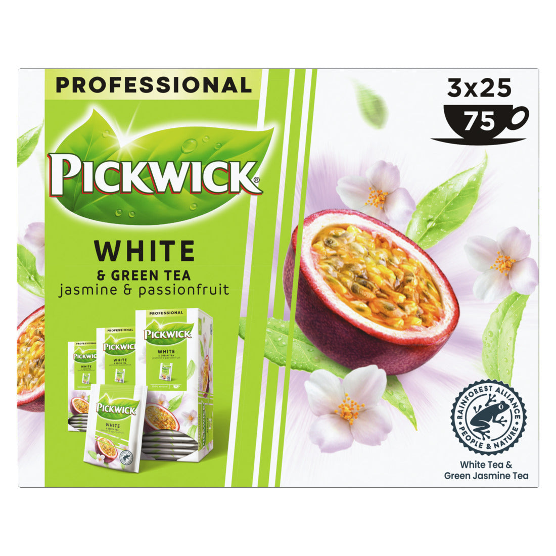Pickwick - Té blanco verde jazmín pasión 25x1.5gr