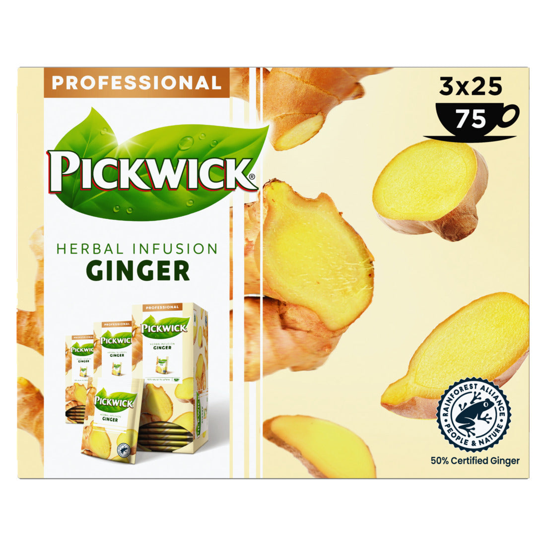 Pickwick - Thé gingembre 25x1.5gr