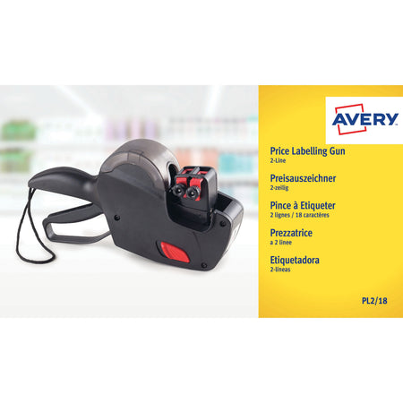 Avery - Pinza per etichettare PL2/18 2 fili nera