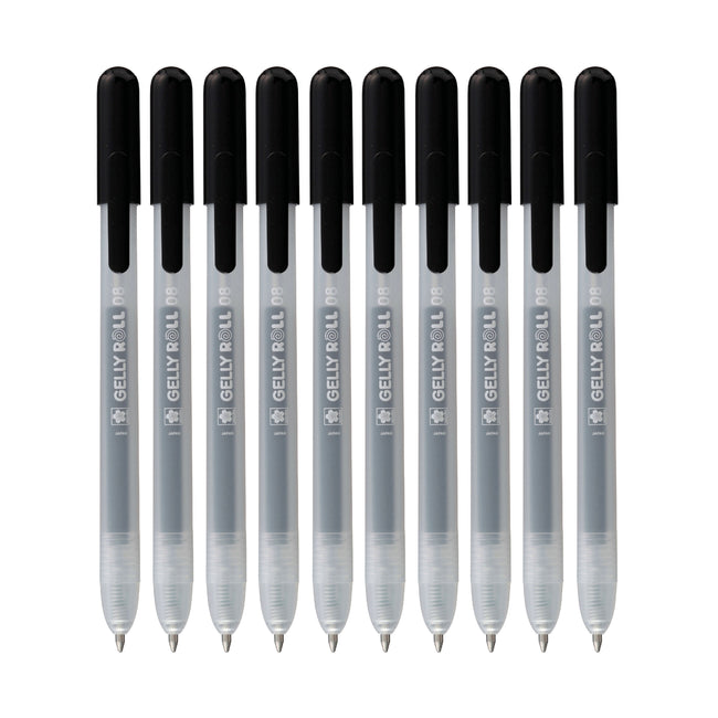 Sakura - Gel escritor gelly roll classic 10uds negro | 6 piezas