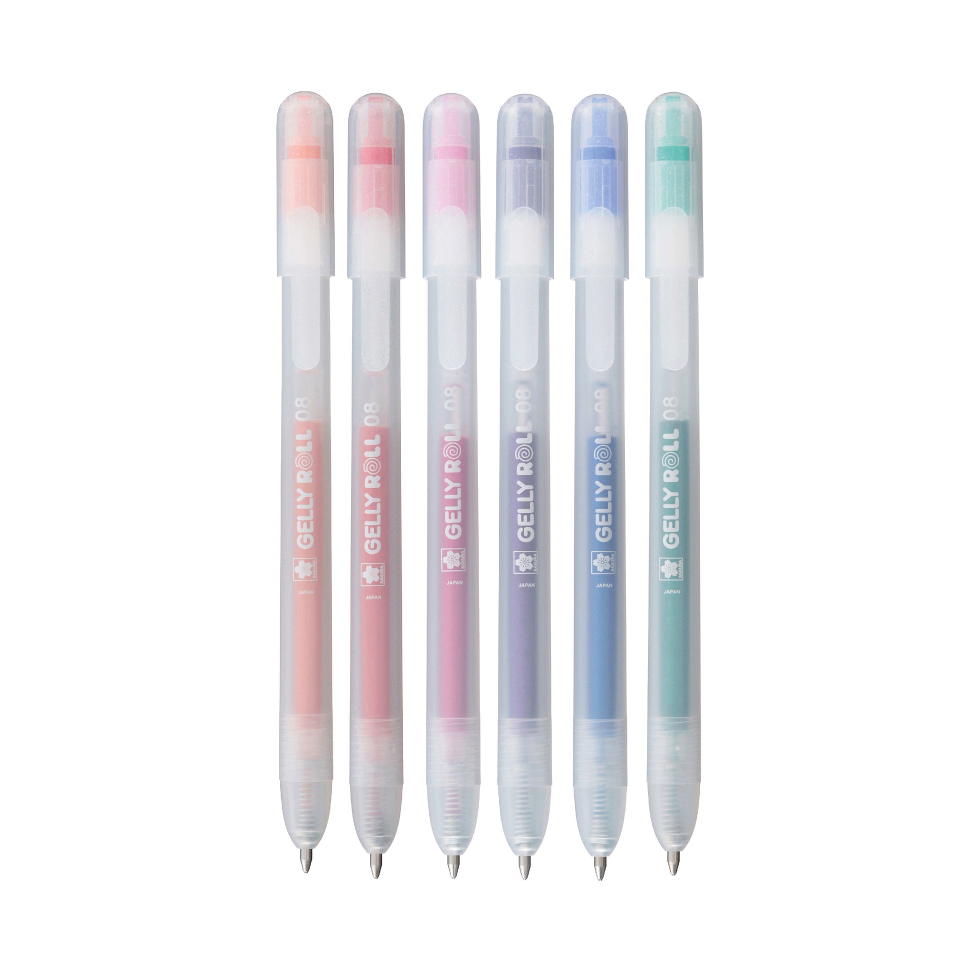 Sakura - Gel writer gelly roll polvere 6 colori | 6 pezzi