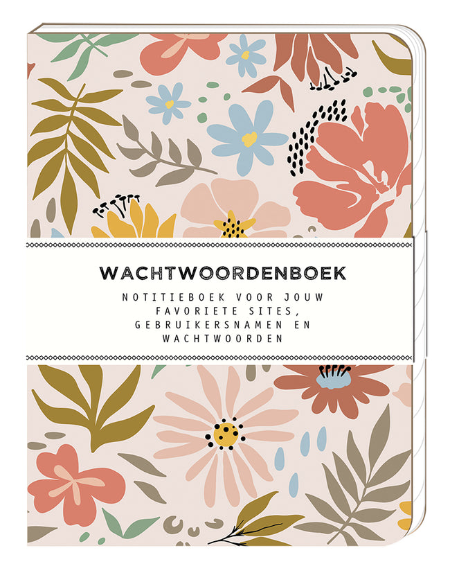 Interstat -  Wachtwoordenboek  120x160mm soft floral