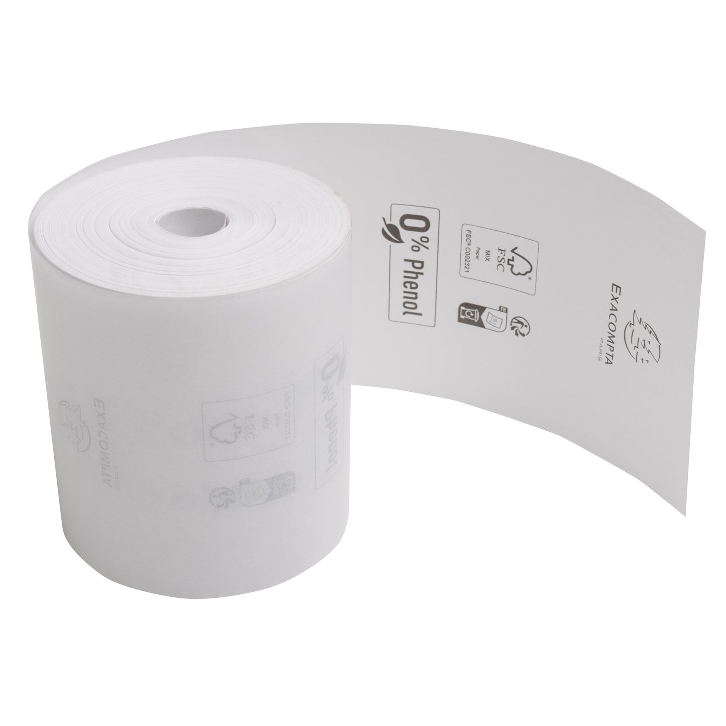 Exacompta - Rouleau de comptage 80mmx76mx12mm thermique sans phénol