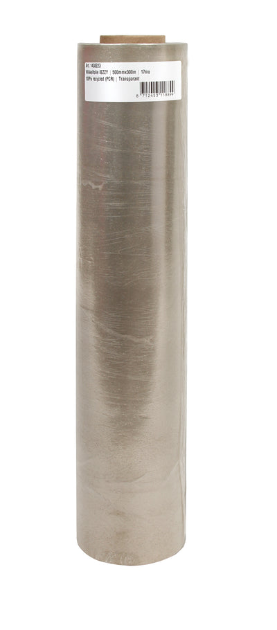 IEZZY - Wrapping foil 500mmx300m 17mu 100 recy trans. | 6 pieces