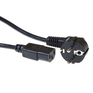 ACT - Cable power c13 straight cee7/7 black 2.0 m