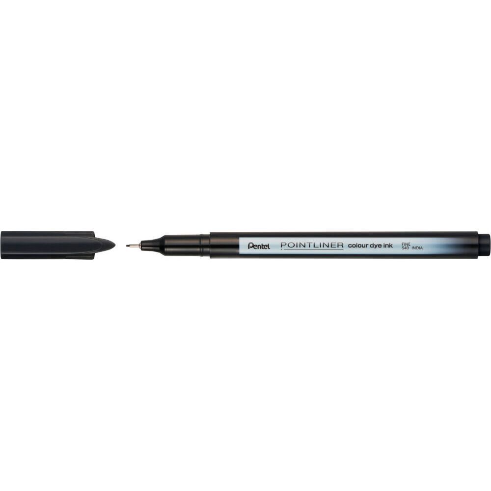 Pentel - Fineliner pointliner s40-a fin noir | 12 pièces