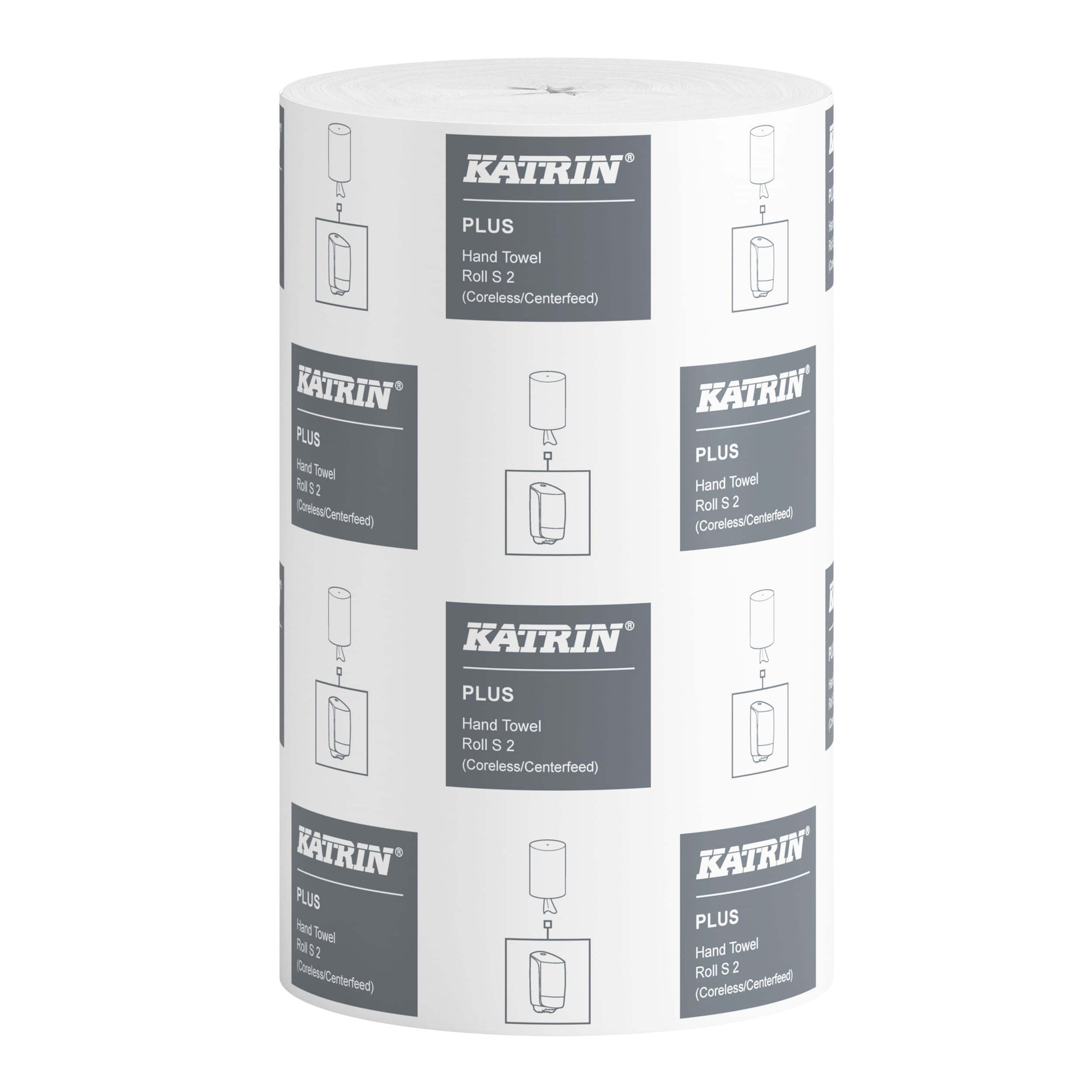 Katrin - Papier nettoyant plus petit 2 couches 240 feuilles blanc