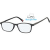 Montana - Brille +0,00dpt Blaulichtfilter schwarz