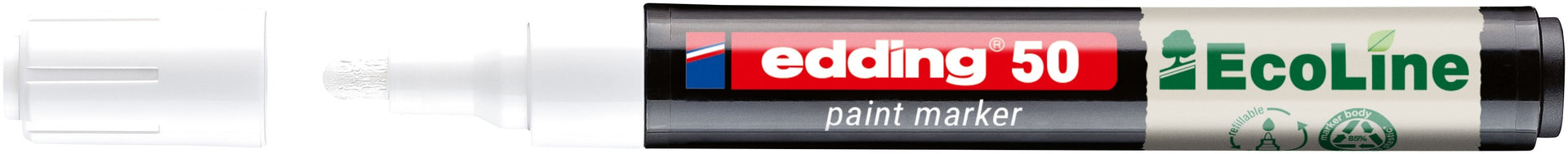 Edding - Paintmarker 50 eco water based 2-3mm white | 10 pieces