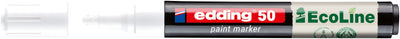 Edding - Paintmarker 50 eco auf Wasserbasis 2-3mm weiß | 10 Stück
