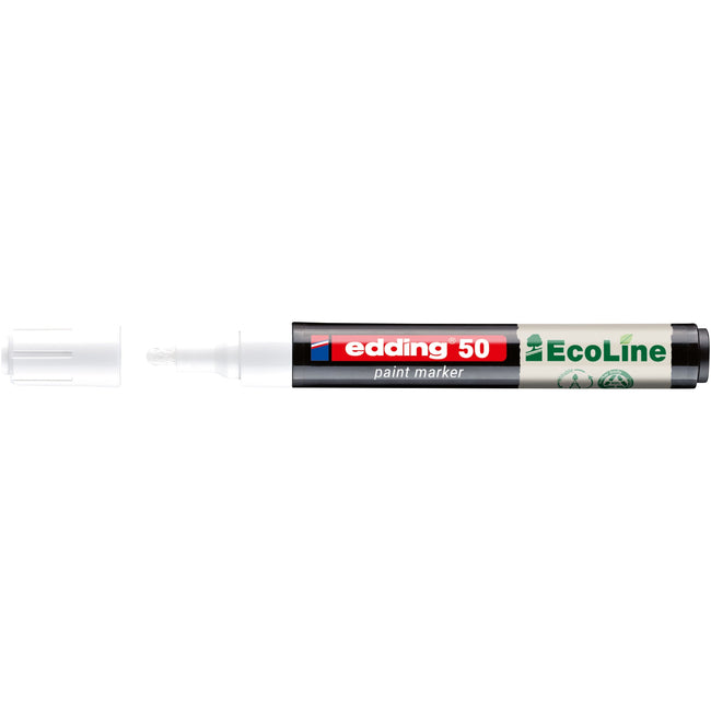 Edding EcoLine -  Paintmarker edding 50 eco waterbasis 2-3mm wit