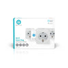Nedis - Smart Plug Smartlife WiFi 3 Stück weiß