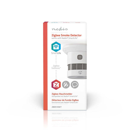 Nedis - Smoke detector zigbee 3.0 wifi 10 years white | 5 pieces