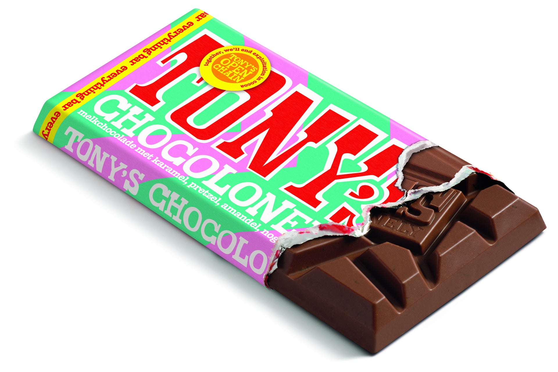 Tony's Chocolonely - Chocolate tony chocolonely milk everything 90 grams
