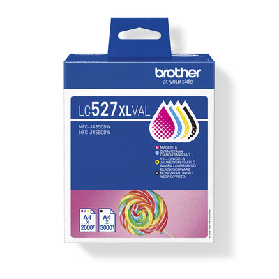 Brother -  LC527XLVAL inktcartridge 4 stuk(s) Origineel Hoog (XL) rendement Zwart, Cyaan, Magenta, Geel