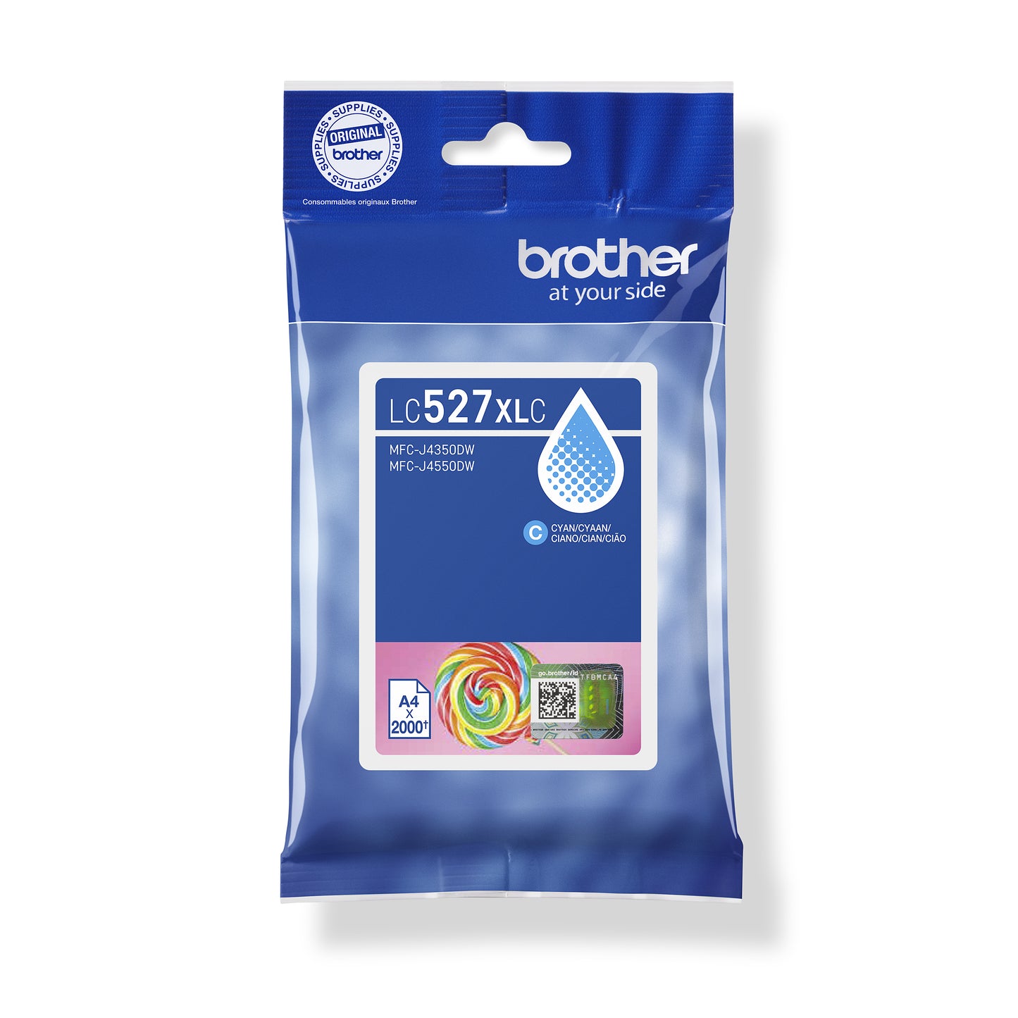Brother -  LC527XLC inktcartridge 1 stuk(s) Origineel Hoog (XL) rendement Cyaan
