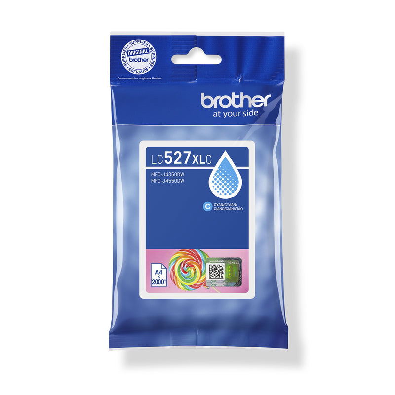 Brother -  LC527XLC inktcartridge 1 stuk(s) Origineel Hoog (XL) rendement Cyaan