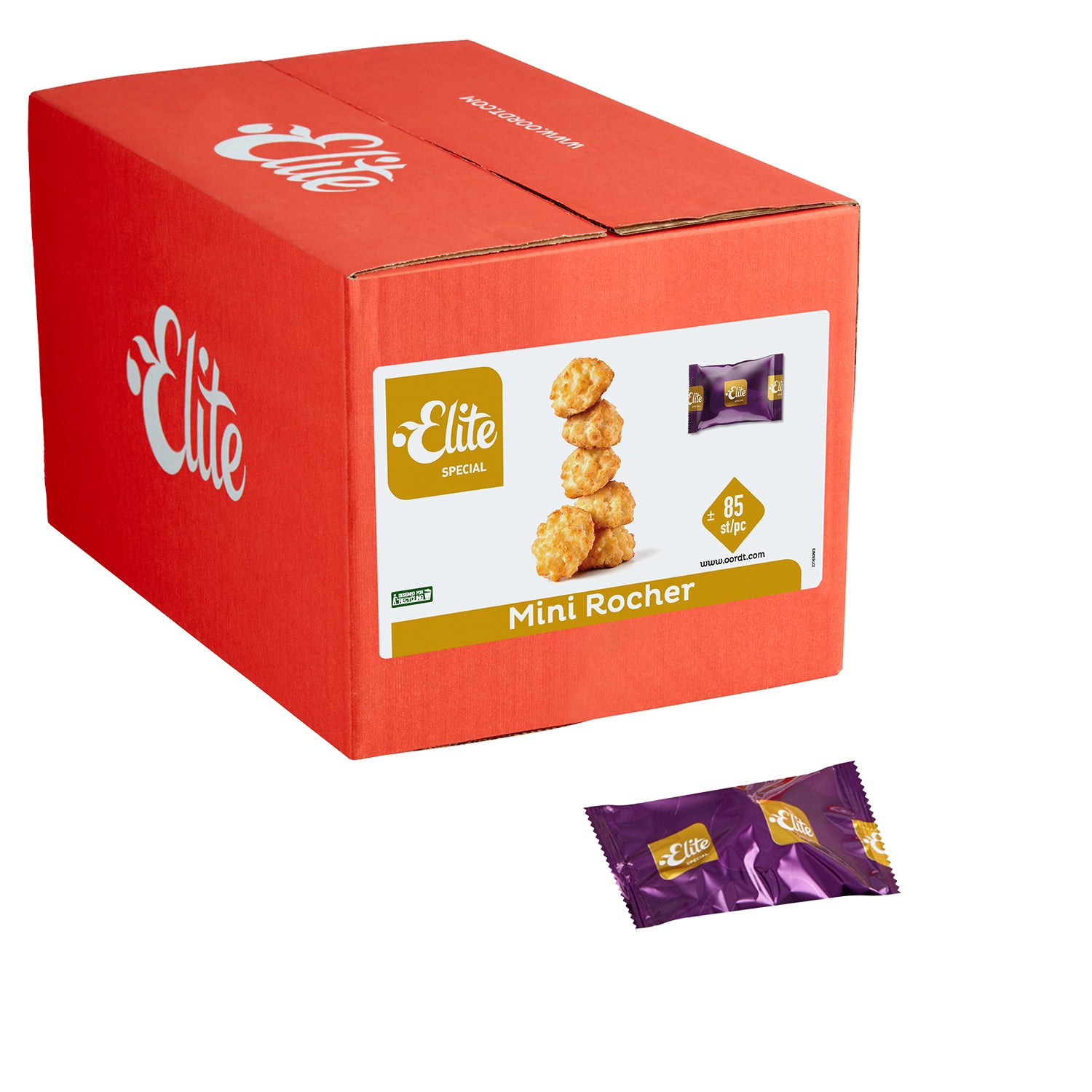 Elite - Mini galletas rocher 85 piezas