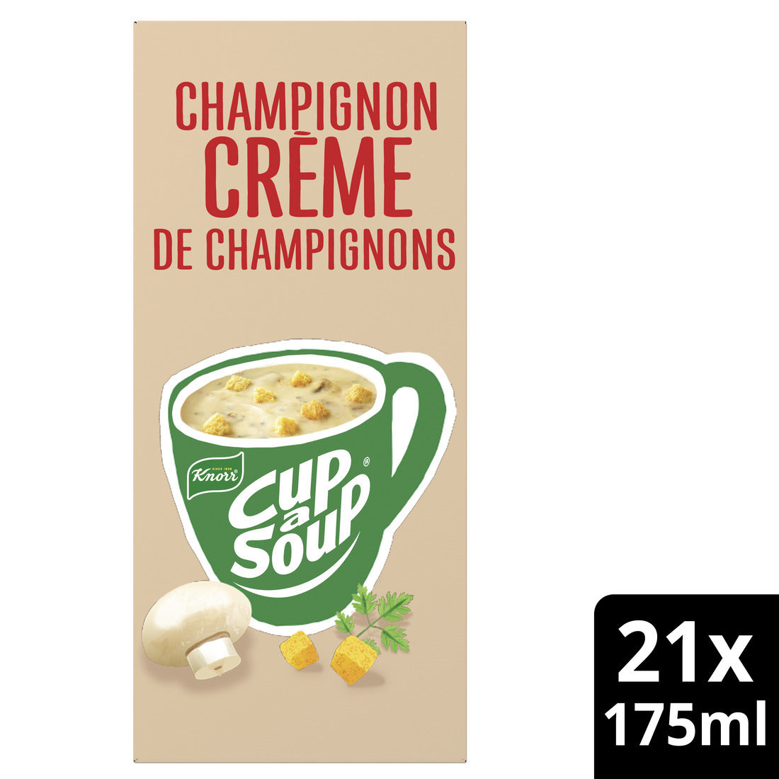 Knorr -  Cup a soup  champignon creme 175ml | 4 stuks