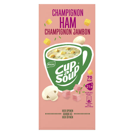 Knorr -  Cup a soup  champignon ham 175ml | 4 stuks