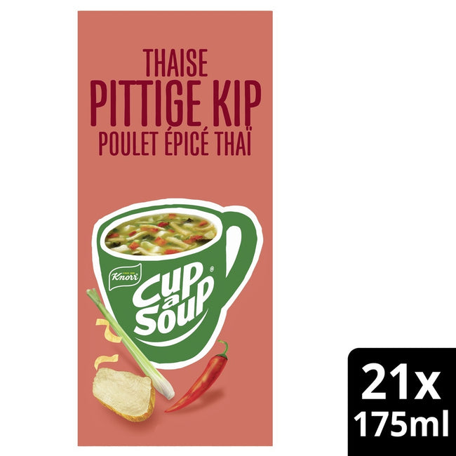 Knorr -  Cup a soup  thaise pittige kip 175ml | 4 stuks