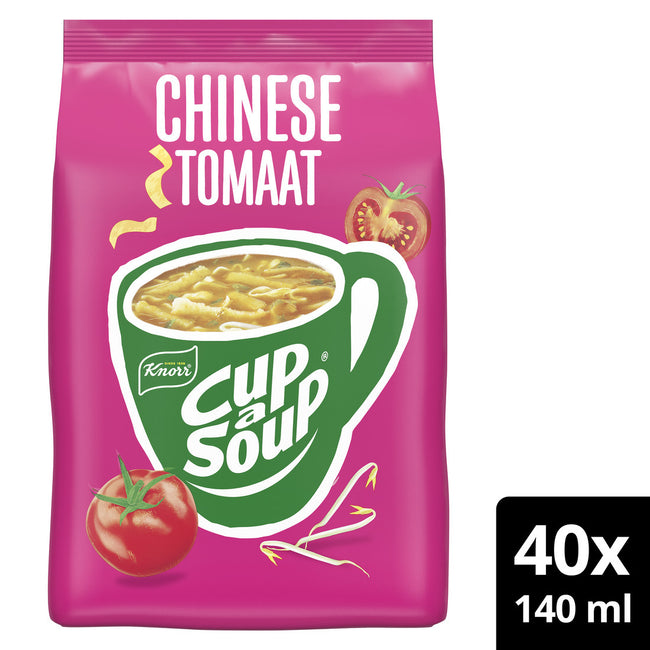 Knorr -  Cup a soup  machinezak chinese tomaat 140ml
