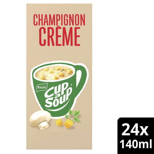 Knorr -  Cup a soup  champignon creme 140ml | 4 stuks