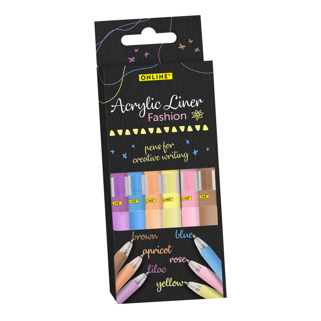 Eurostyle - Liner acrilico moda online assortiti 6 pezzi
