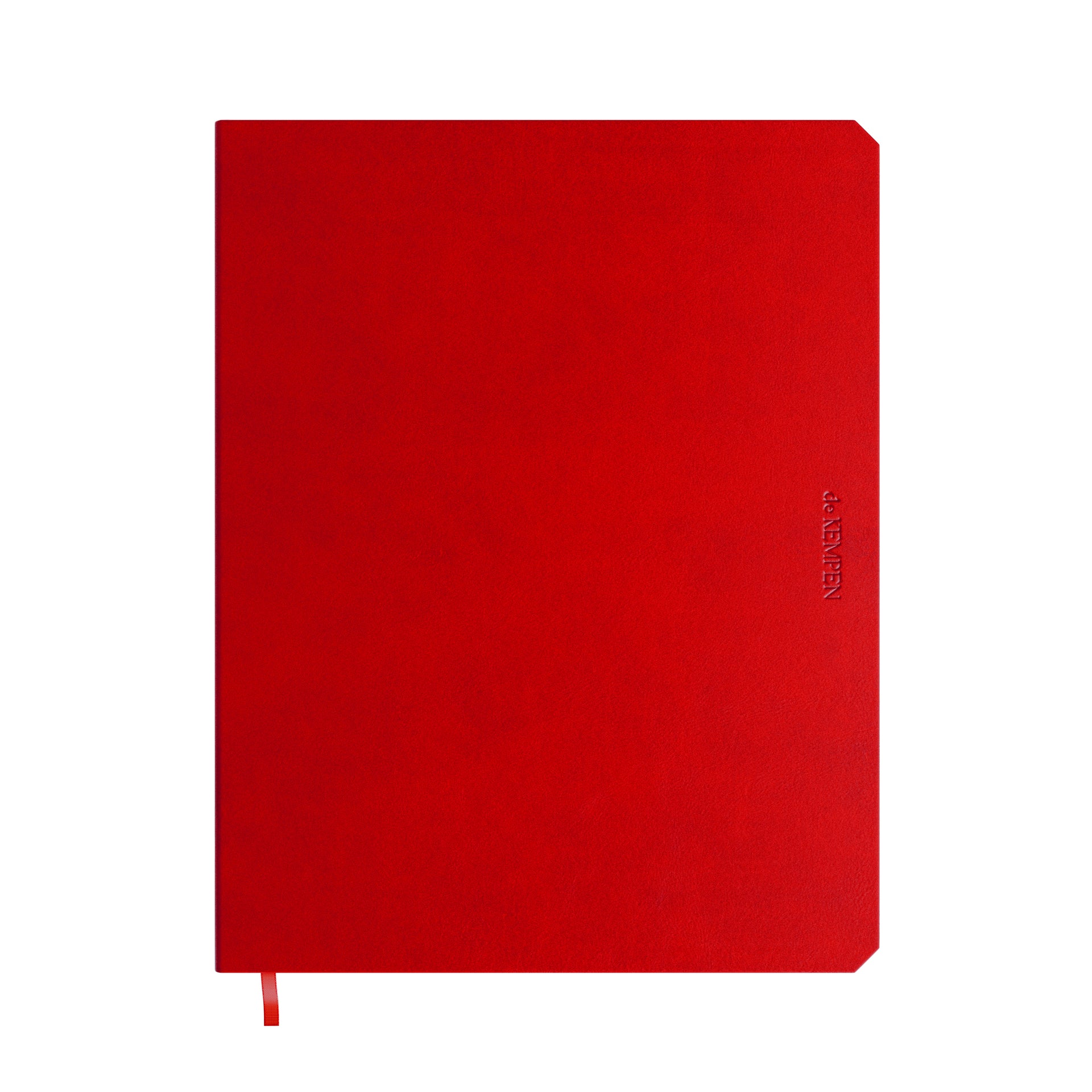 De KEMPEN -  Notbk  poppy 171x220 lijn 192pag rood