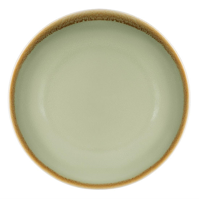 Olympia -  Bord  kiln coupe 23cm 6 stuks mosgroen