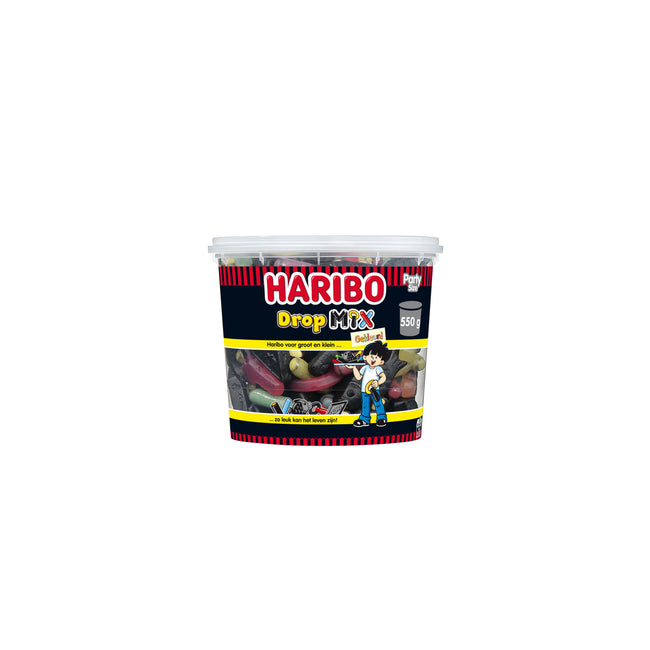 Haribo -  Drop  mix gekleurd 550gr