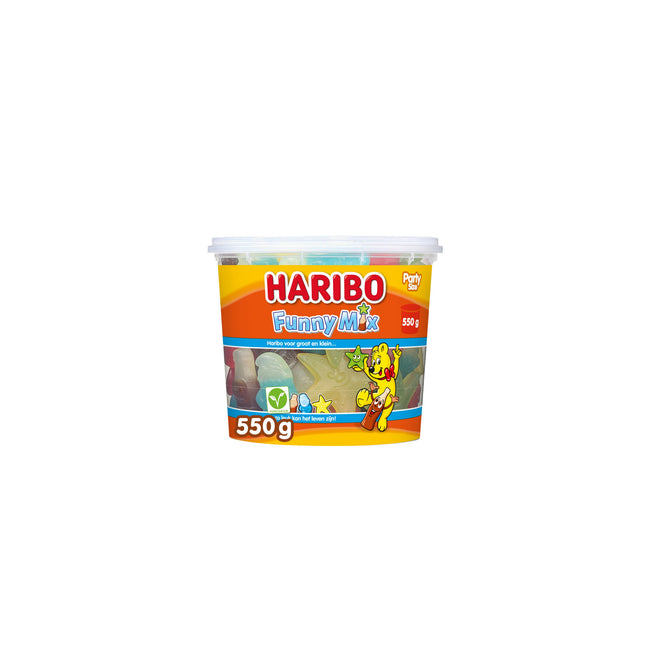 Haribo -  Snoep  funny mix 550gr
