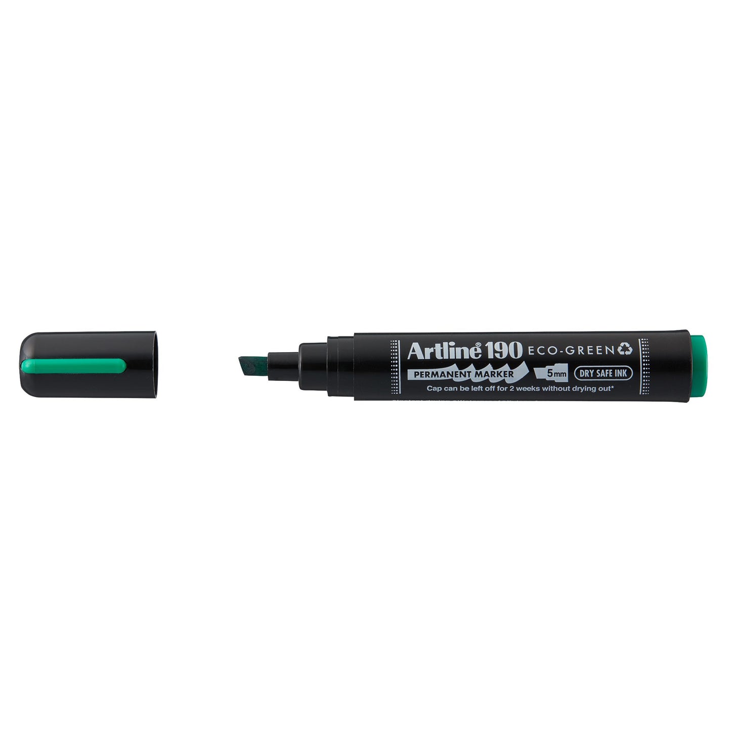 Artline - Rotulador permanente 190 eco diagonal 2-5mm gn | 12 piezas