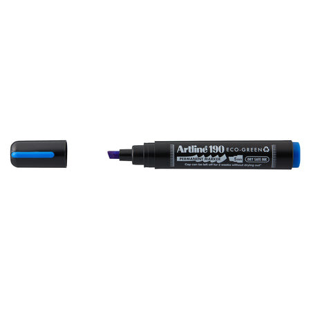 Artline - Pennarello indelebile 190 eco inclinato 2-5mm bl | 12 pezzi