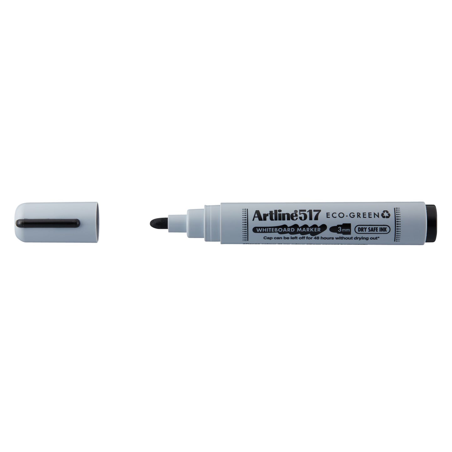 Artline - Pennarello per lavagna bianca 517 eco rotondo m nero