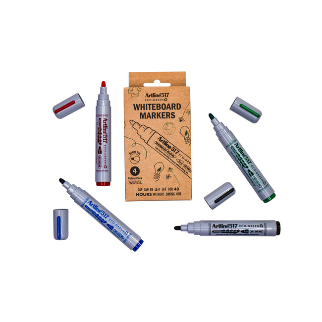 Artline - Rotulador pizarra 517 eco redondo masa 4uds