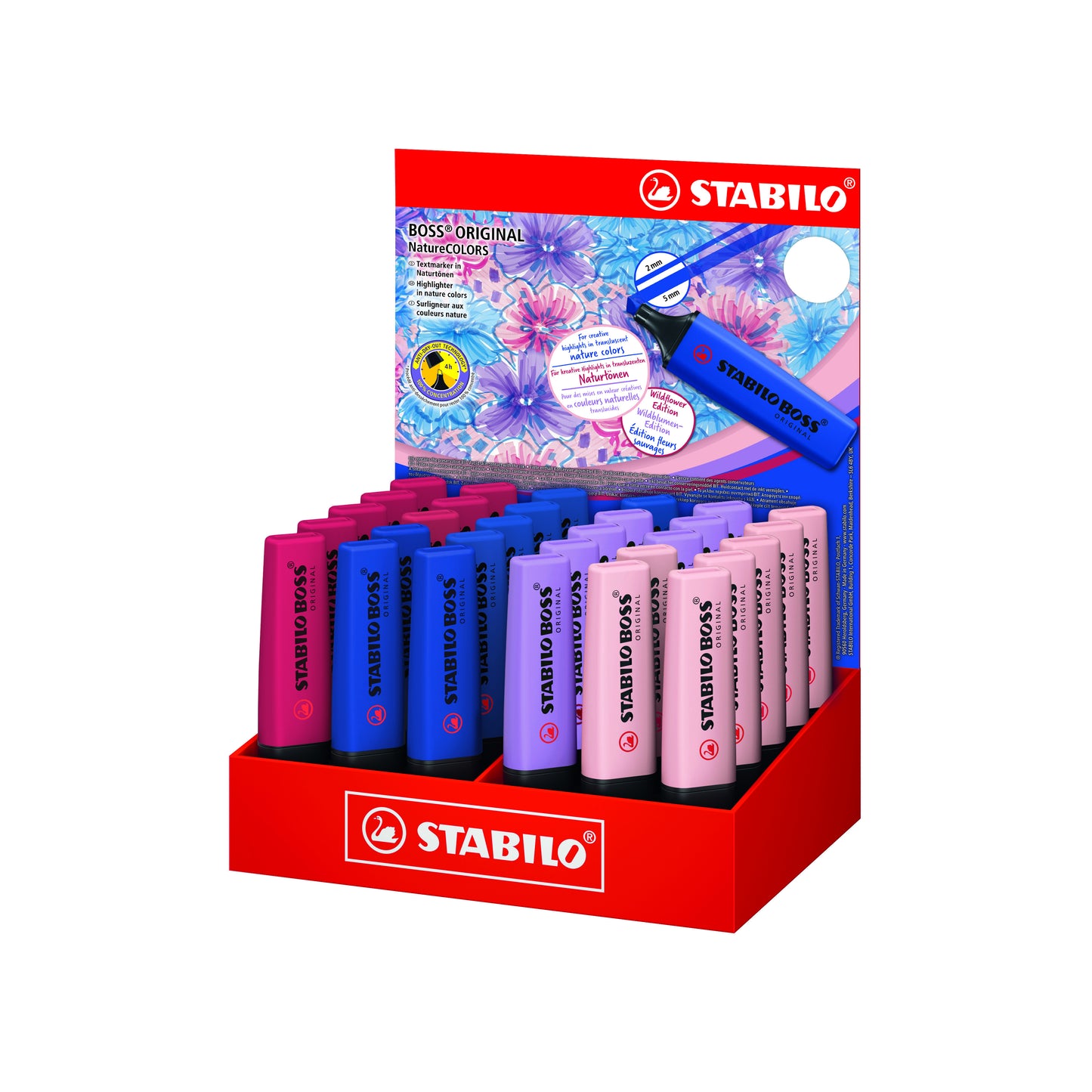 Stabilo -  Markeerstift boss wildfl display groot ass | 30 stuks
