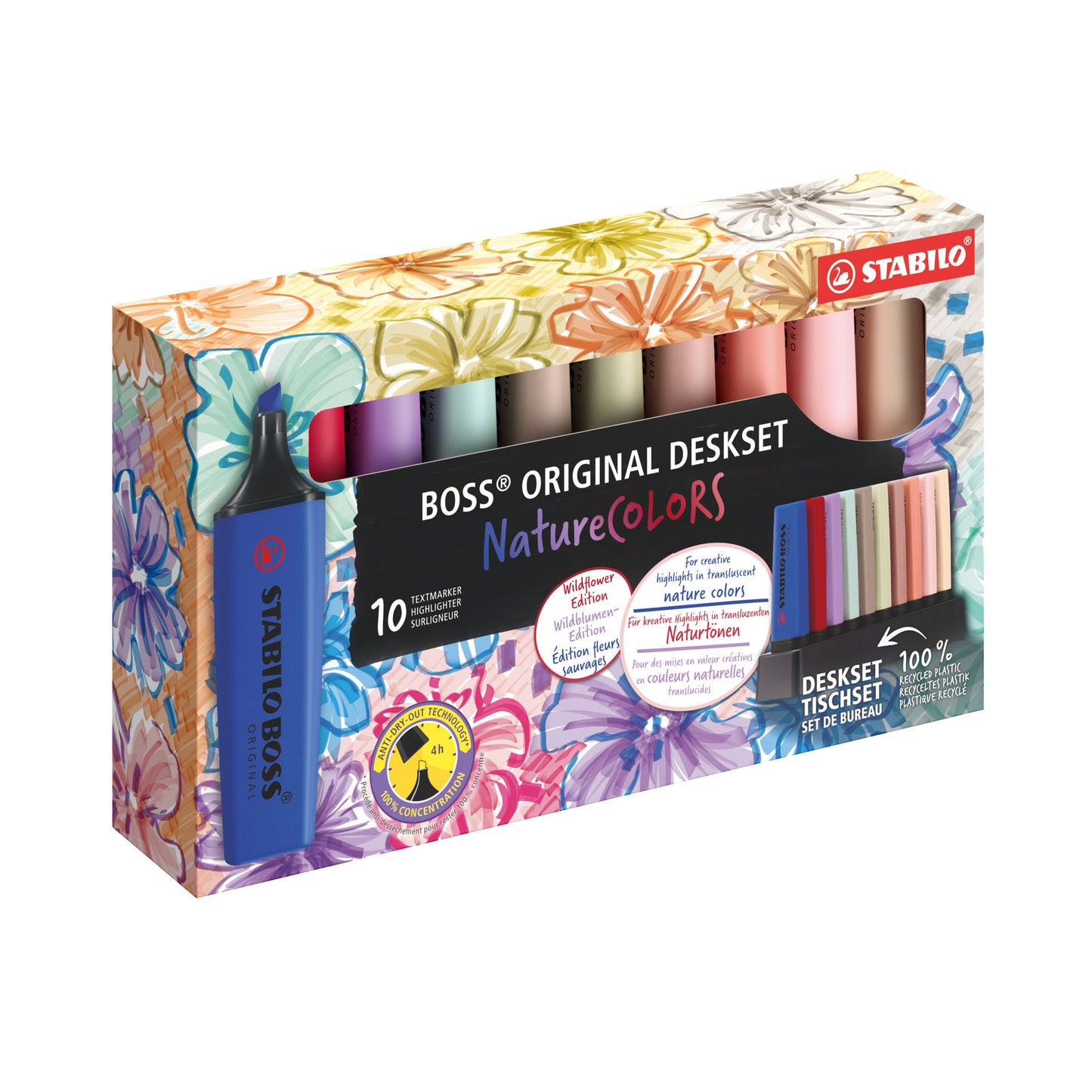 Stabilo -  Markeerstift boss wildfl- natu co ass 10st
