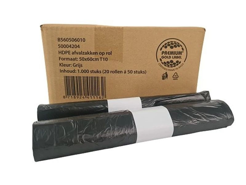 Vepa Bins -  Pedaalemmerzak 50x60cm t10 24l grijs | 20 stuks
