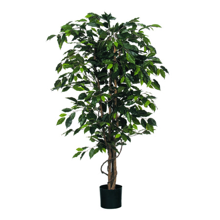 Mica Decorations -  Kunstplant mica ficus groen in pot | 2 stuks