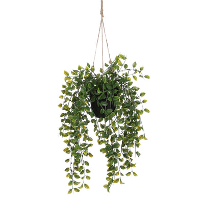 Mica Decorations -  Kunstplant mica ficus hangend in pot groen