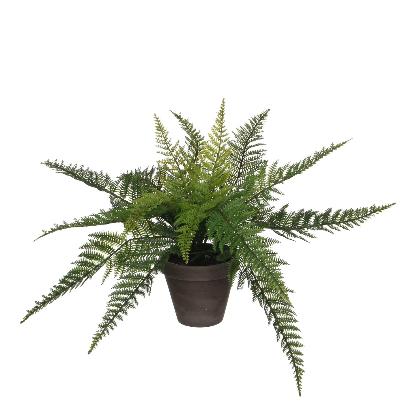 Mica Decorations -  Kunstplant mica varen groen in pot stan grijs