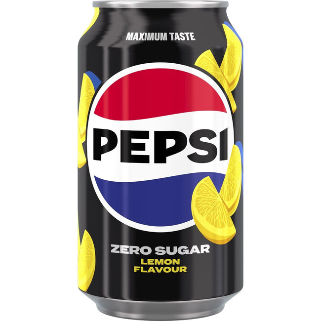 Pepsi - Zero Sugar Lemon Salf Brink, Can of 33 Cl, pak van 24 morceaux