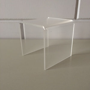 Klika - Acrylic bridge 10x10cm high 50mm transp 50 pieces