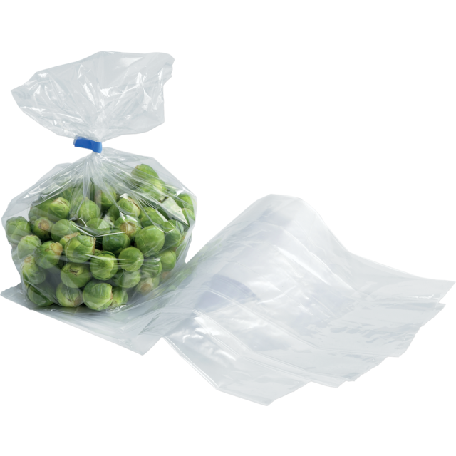 Klika -  Zak | Zijvouwzak | LDPE | 20/ 4 |5x56cm | 65my | transparant | 1000 stuks