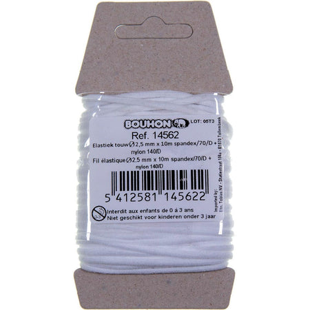 Bouhon – elastisches Seil, Nylon, Fuß 2,5 mm x 10 m, im Blister