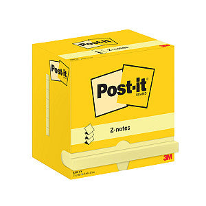 Post-it - Memoblok post-it z-note r350 76x127mm geel | 12 stuks