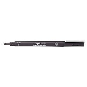 Uni -Ball - Fineliner Pin 0,5 mm gris foncé | 12 pièces